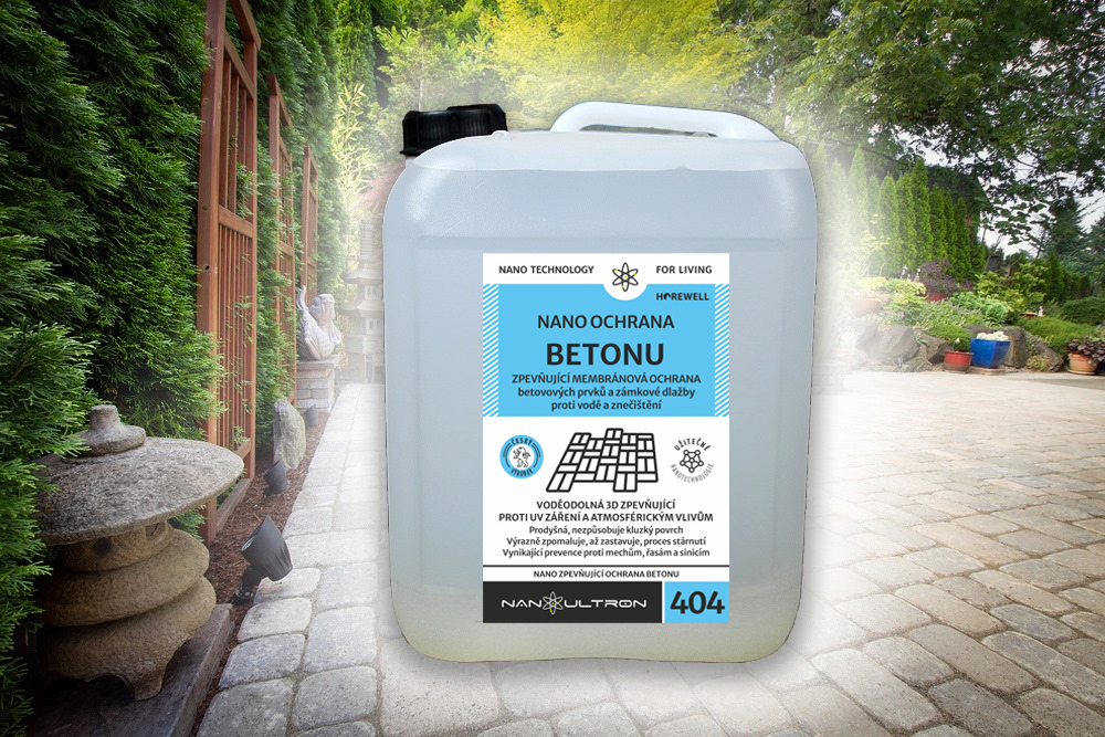 Nano zpěvňující ochrana zámkové dlažby, betonu.. 5l