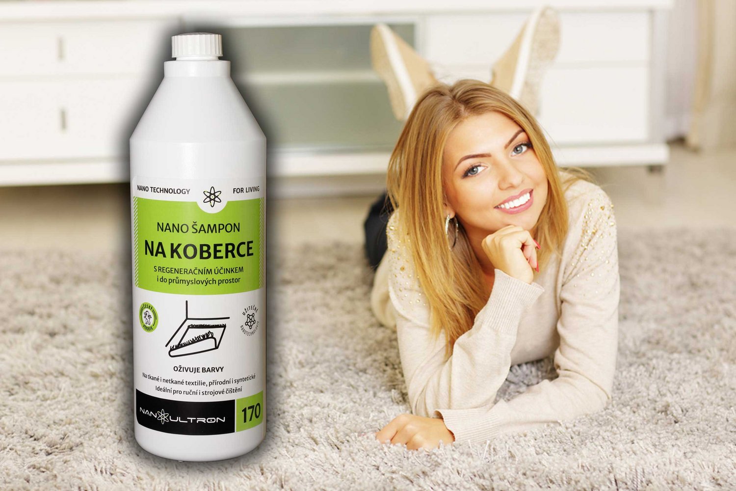 Nanošampon na koberce 1l