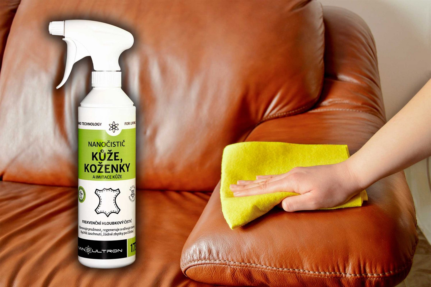 Nanočistič kůže a koženky 500ml